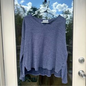 Rag & Bone Blue Thermal Top, Women’s Size Large